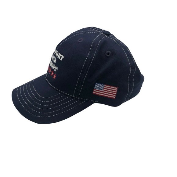 Goodyear Support Our Troops American Flag Give Back Navy Blue Hat - Picture 2 of 5